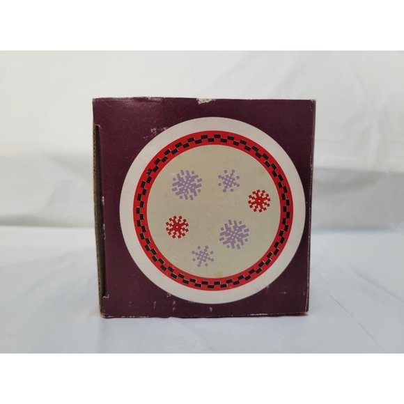 Department 56 Christmas YULETIDE CAROLS Coffee Tea Mug with Cover/Coaster Japan - Picture 12 of 13